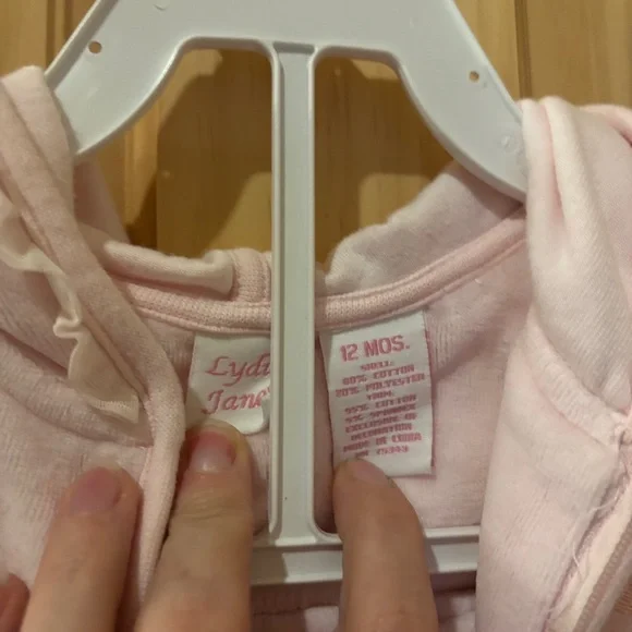 Sweet Baby Girls BUNDLE of 2 Matching Velour Zip Sets, 4 Pieces Total! 12 Months - Picture 12 of 12